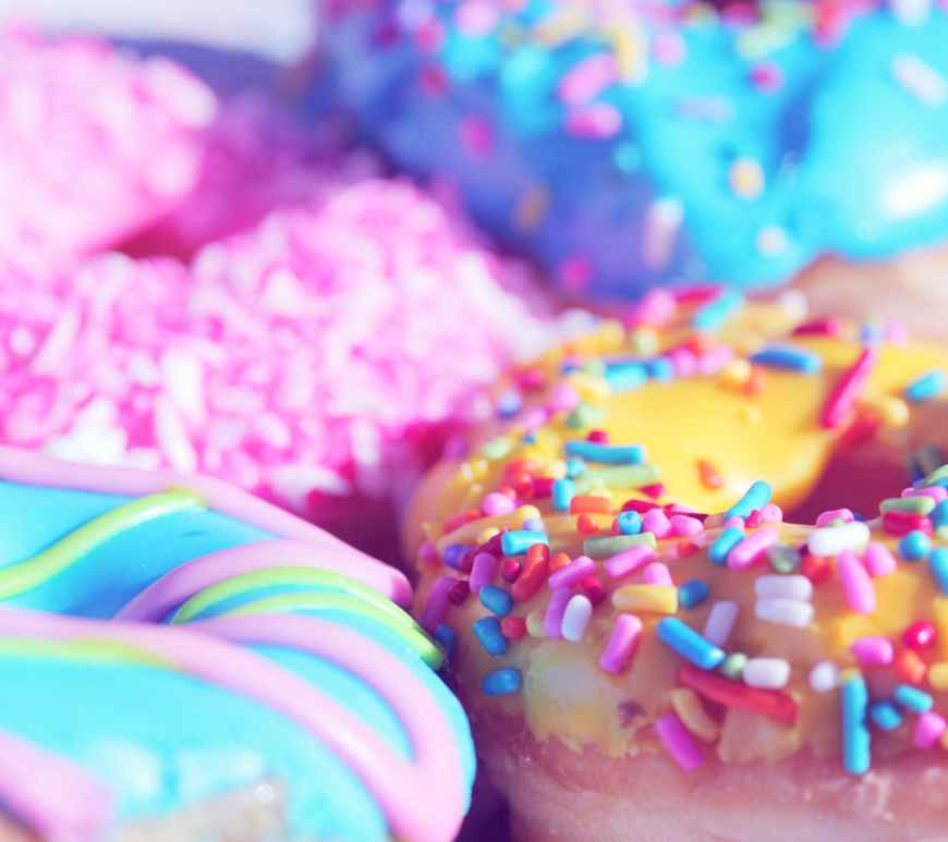 Gambar closeup photo of doughnuts